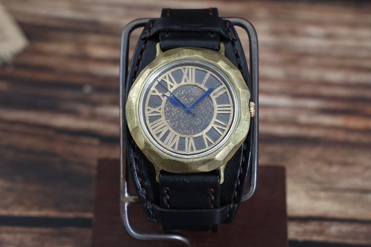 ハンドメイド腕時計（クオーツ式）AB-DW711  手作り カスタム腕時計 個性的 一点物 アンティーク ギフト メンズ レディース ユニセックス プレゼント