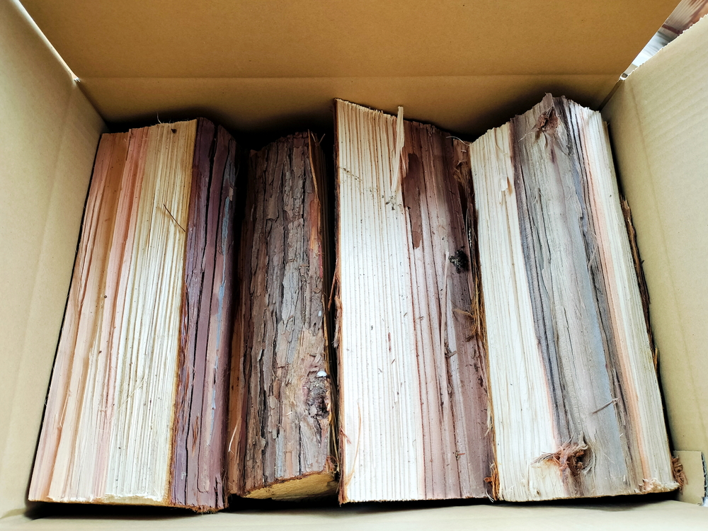 【2025年10月以降発送】キャンプに最適、針葉樹薪　30cm　17kg