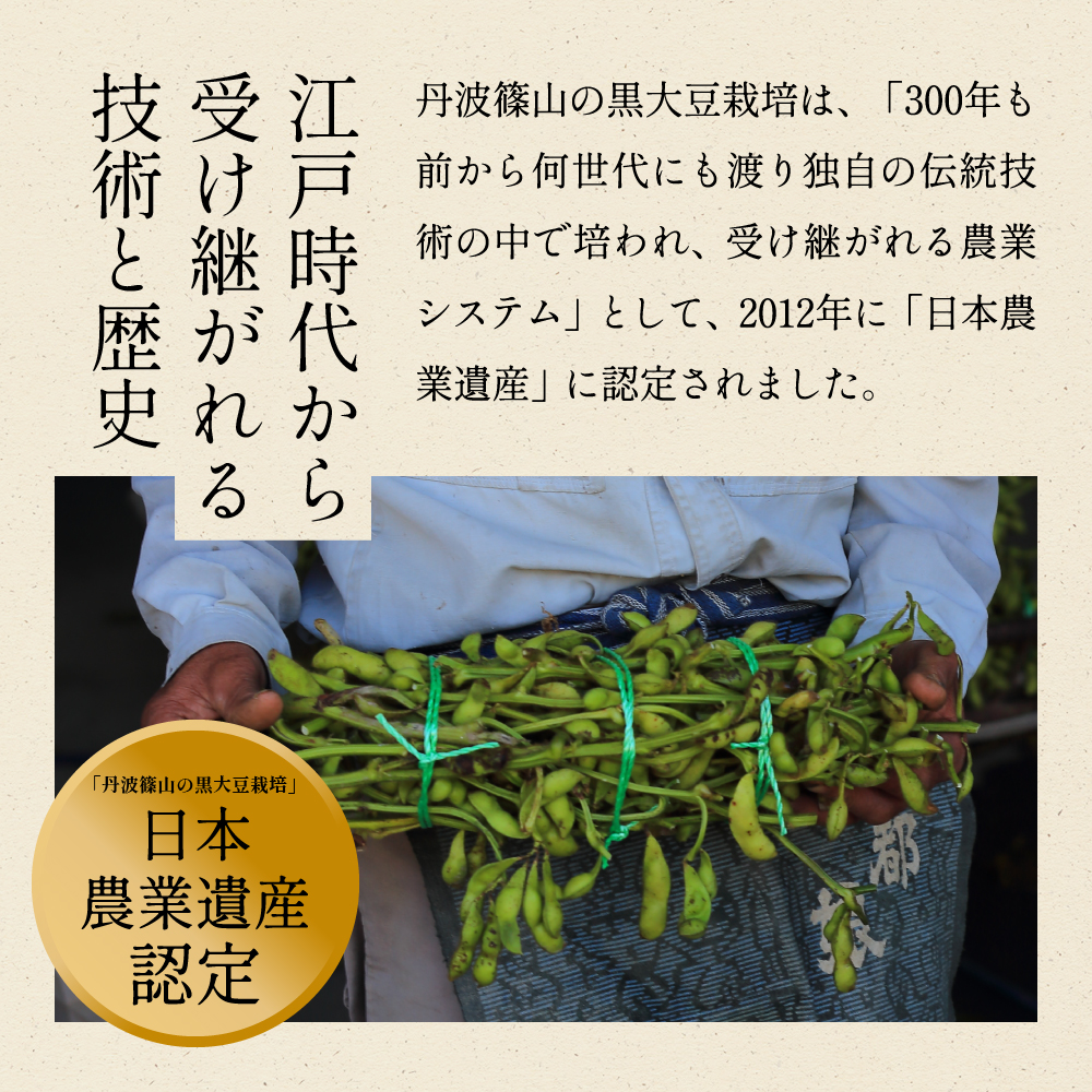 2025年10月発送】日本三大枝豆 丹波篠山黒枝豆 1.5kg(500g × 3袋) 知る