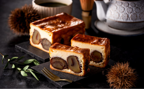 丹波栗ゴロリ「篠雪」高級チーズケーキ(木箱入り）