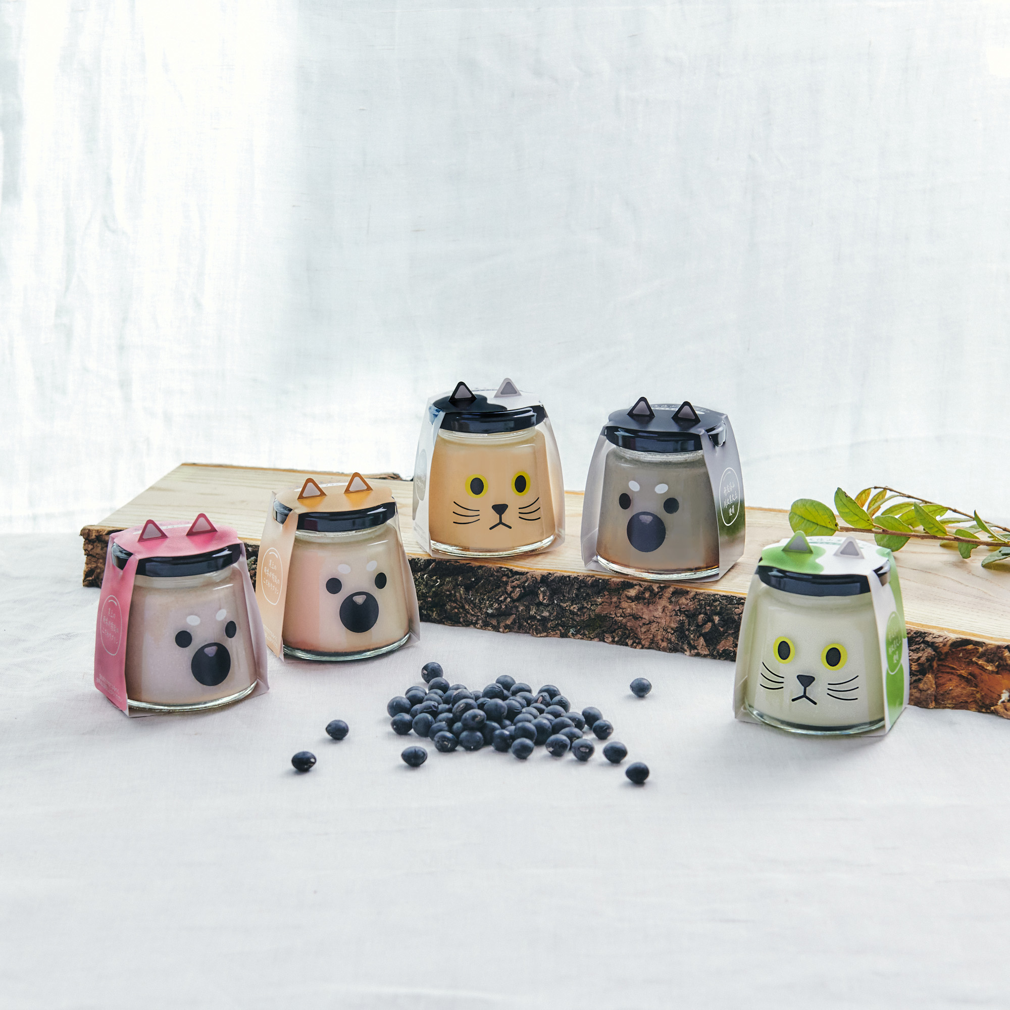 丹波篠山黒豆プリン　5種類アソートセット