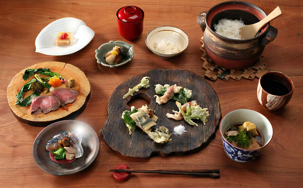 丹波篠山市　山里料理まえ川　15000円分お食事券