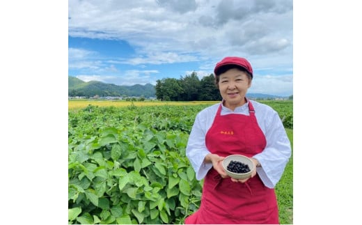【新物 令和7年産 令和7年12月中旬以降発送 】川北黒大豆　Lサイズ粒　500g×2袋