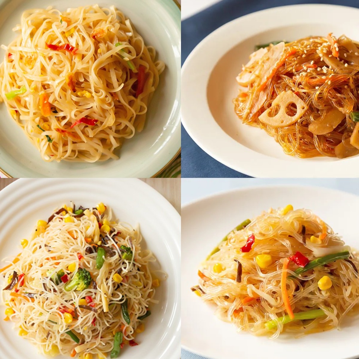 ビーフン  (8食入) & はるさめ (8食入)  ダブルオールスターセット 「ケンミンの焼ビーフン～♪」お米から広がる、やさしい食卓。