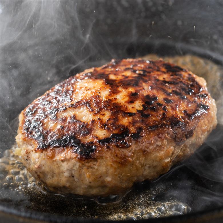 但馬牛使用　合挽 自家製ハンバーグ デミグラスソース付き180g×5個 小分け 加熱前 未加熱