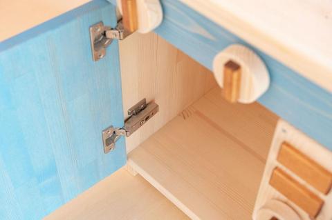 オーダーメイドで色が選べる！本格的でおしゃれな木製ままごとキッチン