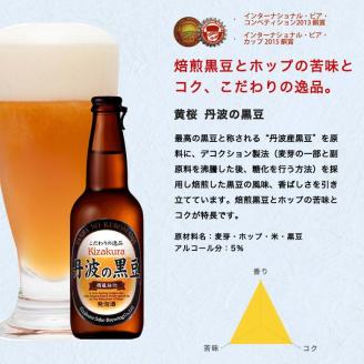 焙煎した黒豆の香ばしいかおり！黄桜 丹波の黒豆（地ビール） 330ml