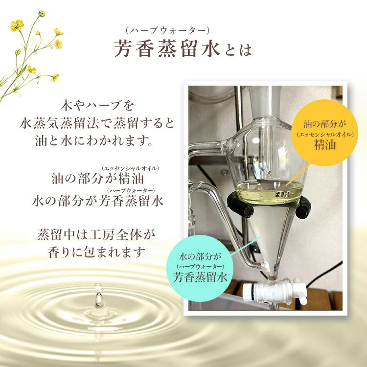 篠山精油ハーブウォーター 化粧水 芳香蒸留水 3本 各100ml