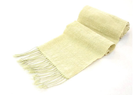 ≪薄手≫丹波木綿ストール　無地 　若草色系