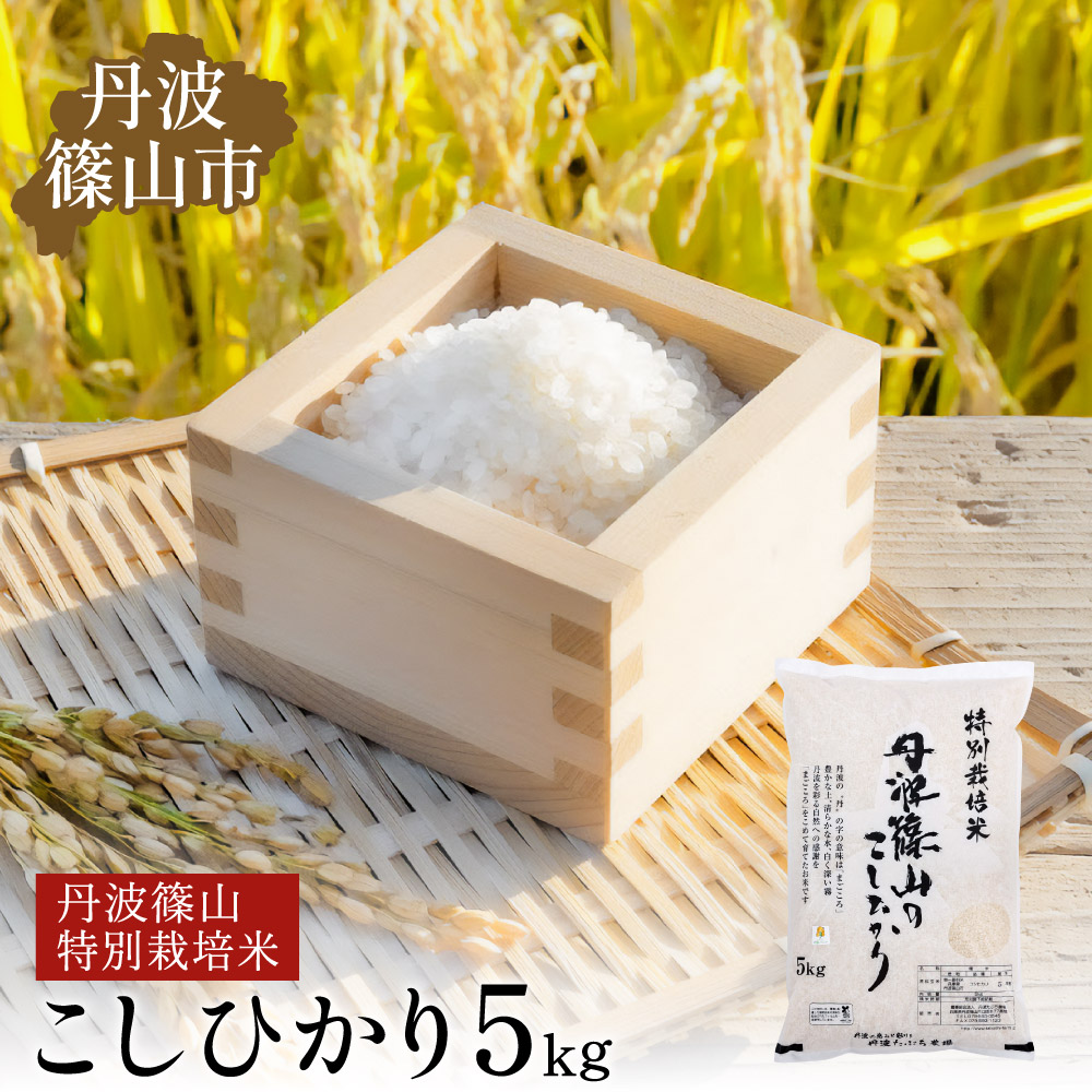 令和7年産 丹波たぶち農場の特別栽培米　こしひかり　5kg