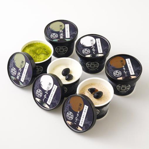 丹波篠山近又　黒豆と丹波茶アイス6個詰合せ