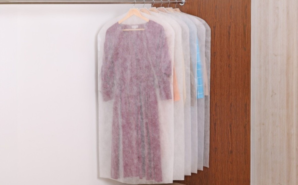 不織布衣類カバー　ロングサイズ 12枚組