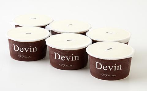 Devinのミルクジェラート6個セット【配送不可地域：離島】
