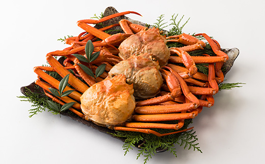 兵庫県香住産 釜茹で香住ガニ(紅ズワイガニ)2～3匹入り(約1.5～1.6kg)〈冷凍〉【9月発送】【配送不可地域：離島】