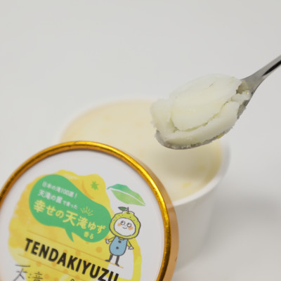 天滝ゆずのシャーベット(6個入り)星と語る森と清流のまち大屋町筏で採れたゆずをふんだんに使いました【配送不可地域：離島】