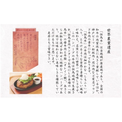 本場経産但馬牛100%ハンバーグ 計330g【配送不可地域：離島】