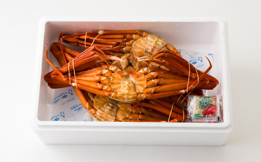 兵庫県香住産 特選釜茹で香住ガニ(紅ズワイガニ)3匹入(約2.2～2.4kg)＜冷凍＞【9月発送】【配送不可地域：離島】