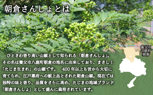 朝倉さんしょ　500g【配送不可地域：離島】