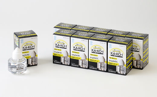 STRONTEC 屋外用蚊よけ KA・KO・I 取替えボトル 10個セット(防除用医薬部外品)【配送不可地域：沖縄県】