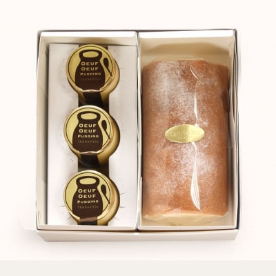 うふうふプリン＆金ロールセット【配送不可地域：離島・北海道・沖縄県・東北】