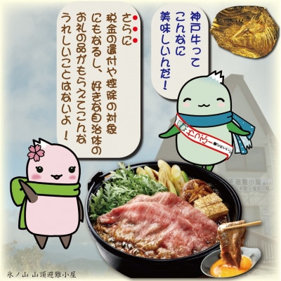 神戸牛 しゃぶしゃぶ ＆ すき焼き用  計500g YBS2 【2026年4月より順次発送】【配送不可地域：離島】