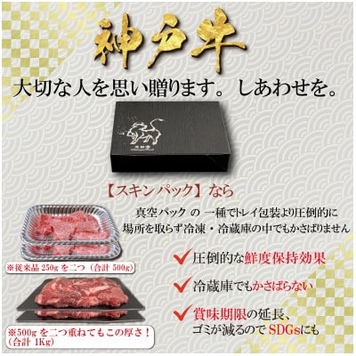 訳あり 神戸牛 切り落とし肉 400g YBS1 【2026年4月より順次発送】【配送不可地域：離島】