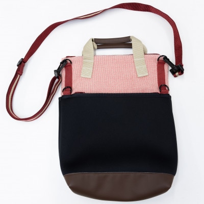 yabu+ ショルダートートバッグ赤刺子