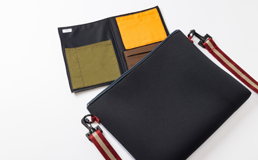 yabu+ サコッシュ青刺子