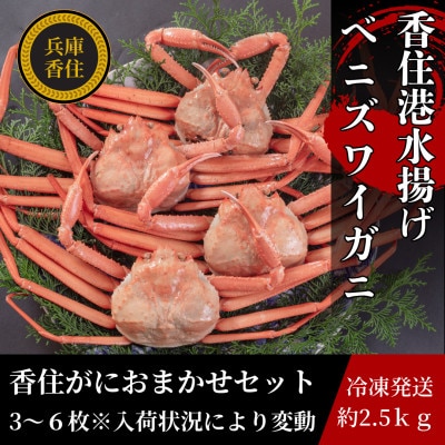 香住がに　おまかせセット　約2.5kg(3～6枚)【配送不可地域：離島】