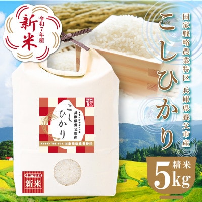 農業特区兵庫県養父市産こしひかり5kg