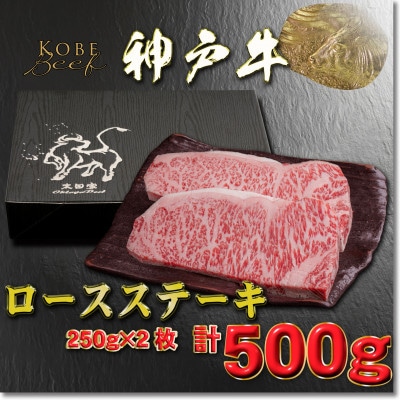 神戸牛 ロースステーキ 250g×2枚 計500g YBST5 【2026年4月より順次発送】【配送不可地域：離島】