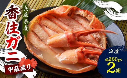 香住ガニ 甲羅盛り 約250g×2個【配送不可地域：離島】