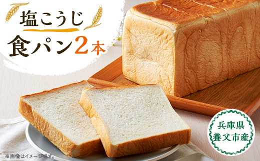 塩こうじ食パン 2本【配送不可地域：離島】