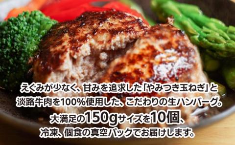 やみつき玉ねぎの淡路牛100％ハンバーグ（150ｇ×10個）冷凍