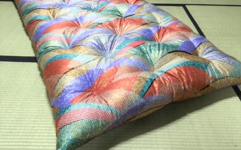 【浅井ふとん店】昭和レトロなコットン敷布団/シングルロング・レッド