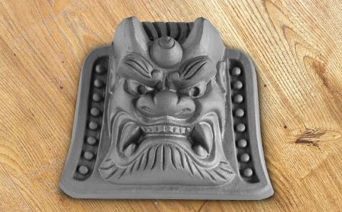 手作り鬼瓦　鬼面　六号