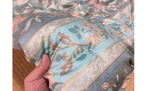 天日干しなどお手入れを丁寧に継続することで10年以上お使いいただけます。 ゴージャスなコットン肌布団＜抗菌・防ダニ＞/シングル・グリーン