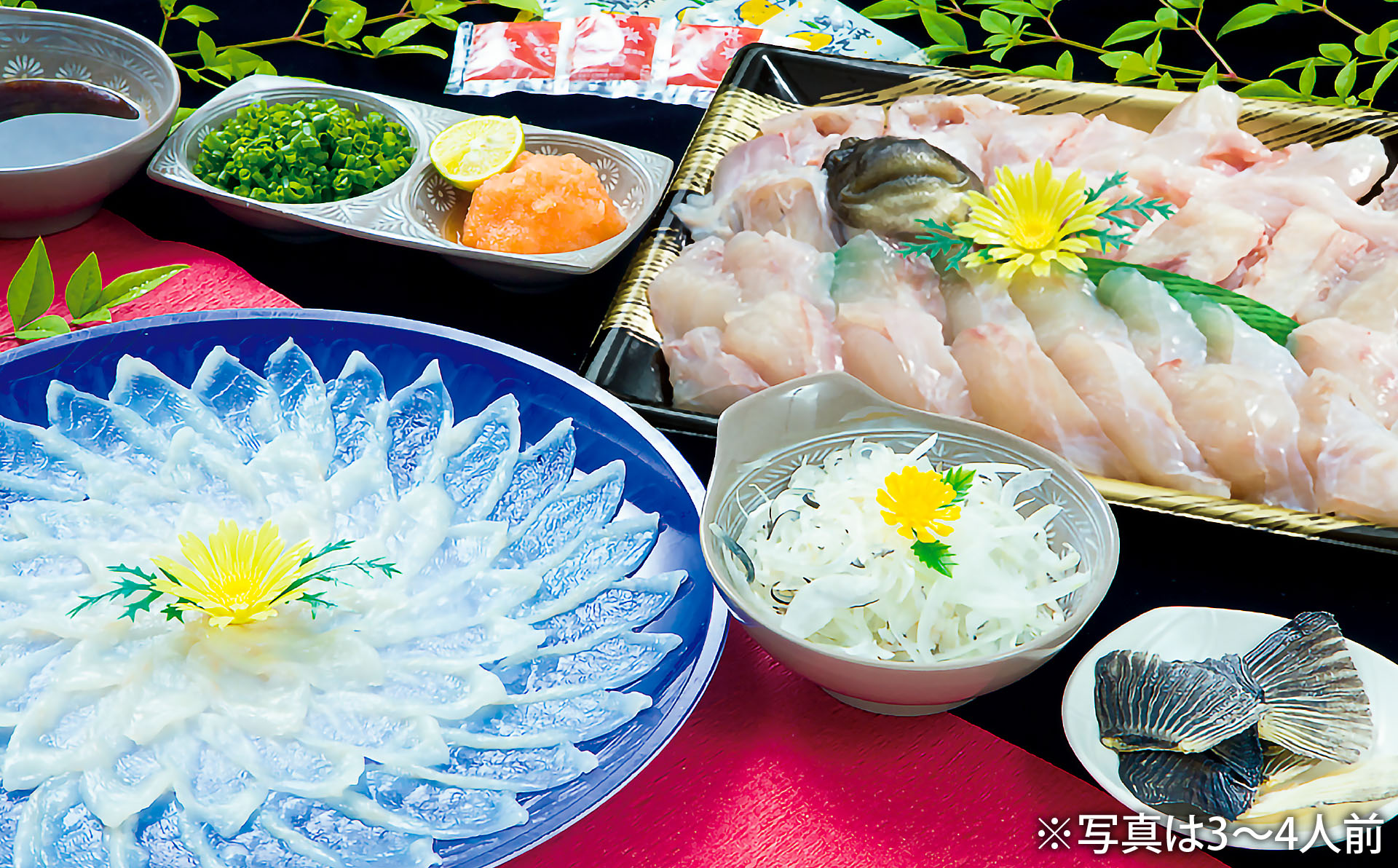 【淡路島3年とらふぐ】竹　ふぐ鍋・刺身セット（5～6人前）