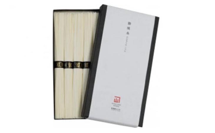 淡路島手延べ素麺 御陵糸 黒帯（300g）包装品１２箱セット