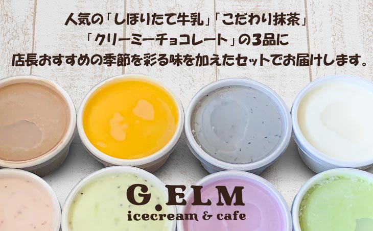 【G.ELM】「淡路島の絶品手作りアイスクリーム」８個セット