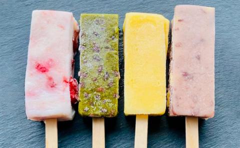 【菓子工房　菓のん】淡路島の素材を使った「くずもちアイス6本入り」