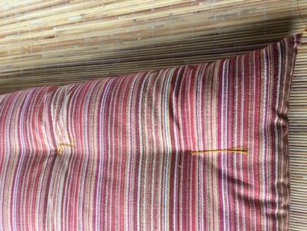 【浅井ふとん店】ちょい寝座布団［松帆どう太くん］/オレンジ