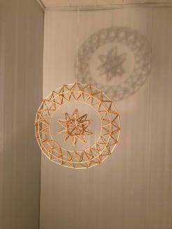 幻想的で美しい癒しのインテリア 【Papilio】光のモビール「ヒンメリ」　エンジェルサークル