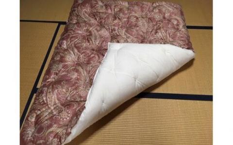 側生地はコットン100％・中わたにはコットン95％使用しています。 『洋風仕立て・コットン95％』掛け布団＜抗菌・防ダニ＞/シングル・ピンク