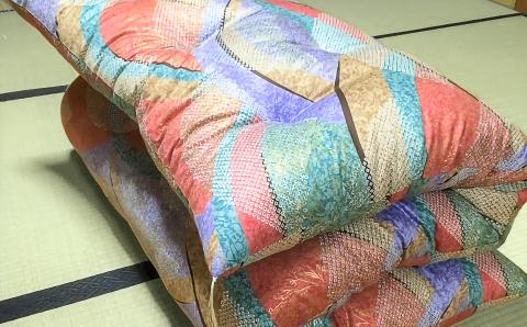 【浅井ふとん店】昭和レトロなコットン敷布団/シングルロング・レッド