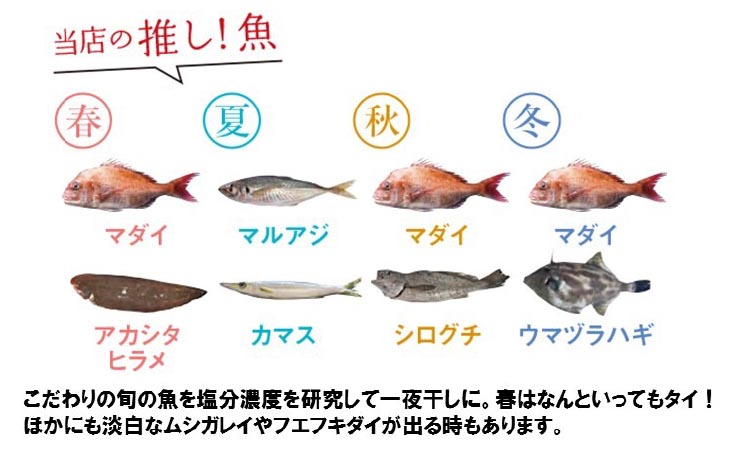 【美菜恋来屋】ほんまもん淡路島　旬の干物セット（3種）