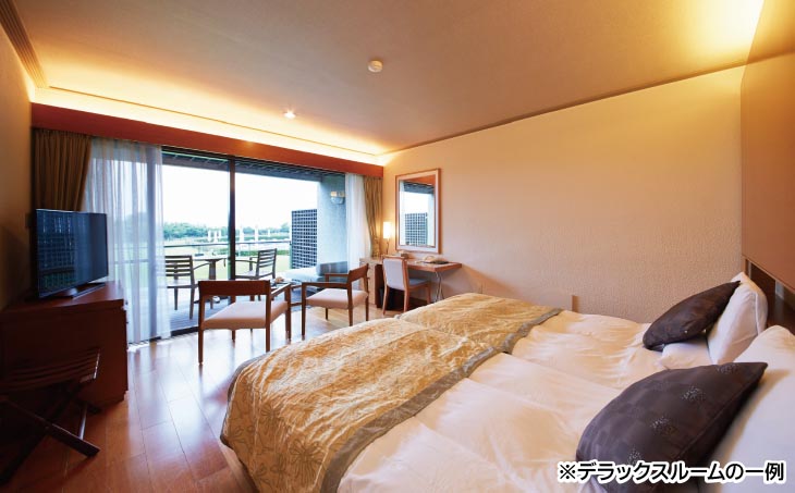 淡路島のリゾートホテル「ホテルアナガ」は全室南向きのオーシャンビュー！ 【ホテルアナガ】 デラックスルーム　1泊2名様 朝食付
