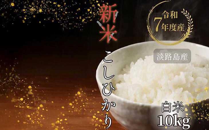 令和7年産新米　淡路島産こしひかり　白米10㎏