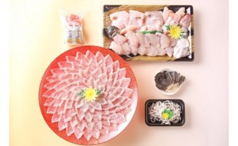 冷凍【淡路島3年とらふぐ】月 ふぐ鍋・刺身セット（5～6人前）