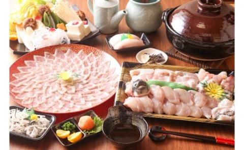 冷凍【淡路島3年とらふぐ】雪 ふぐ鍋・刺身・白子付（5～6人前）